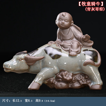 置物　童子牧牛　石 靓宝格- 乾隆玉雕童子牧牛摆件