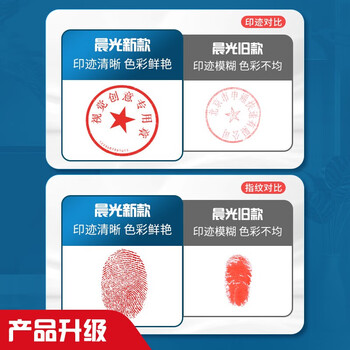 晨光(M&G)文具晨光透明圆红活动装快干印台*24+印油*2 AYZ97512A