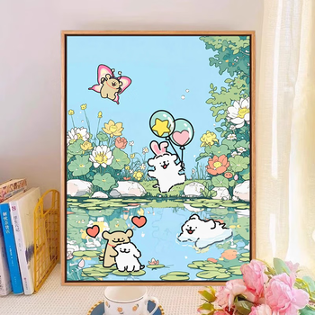 春雪 油彩画 数字油画雪品牌及商品- 京东