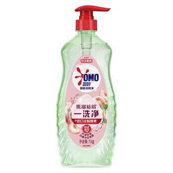 奥妙（OMO）【洗洁精+大米】白桃洋甘菊香1kg+祥云瑞鹤五常大米5kg 礼袋随机