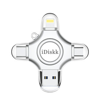 iDiskk1TB MFi认证四合一手机U盘type-c电脑直连存储大容量适用华为安卓苹果15iPhone16照片备份优盘
