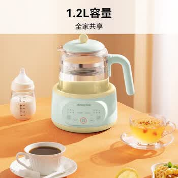 九阳调奶器1.2L 恒温壶婴儿零胶水 72H恒温 温奶器暖奶器冲泡奶电热水壶养生壶 玻璃72小时恒温MY-Q576