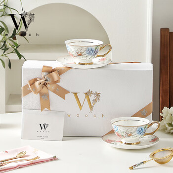 物取（WOOCH）百花密语系列咖啡杯套装订婚礼物高档精致下午茶乔迁新婚伴手礼