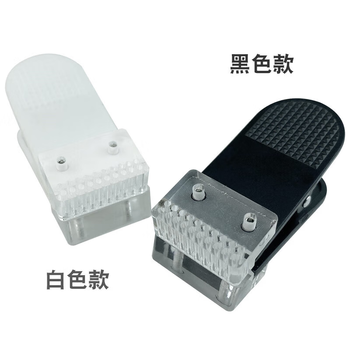 宏达硕2.54间距测试夹程序烧录夹PCB烧录夹具编程器烧录夹子黑色夹子