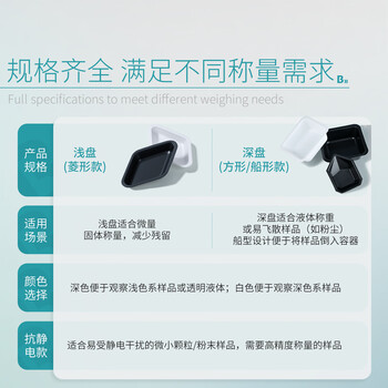 比克曼生物(BKMAM)塑料称量盘称量船实验室一次性称量皿低吸附耐腐蚀 小方白色 250只/袋 比克曼生物(BKMAM)塑料称量盘称量船实验室一次性称量皿低吸附耐腐蚀 小方白色 250只/袋