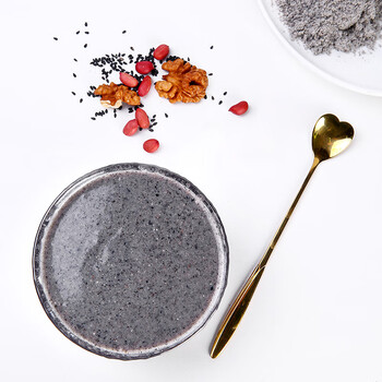 五谷畅享无蔗糖黑芝麻糊核桃粉500g*2礼盒装 五谷粉年货节送礼长辈