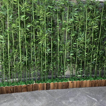 仿真竹子栅栏 仿真竹子室内酒店装饰加密细水带稍景观竹塑料假竹子