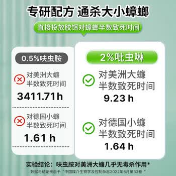 巨奇猫山王蟑螂药杀蟑饵剂全窝端家用非无毒屋贴胶饵驱灭蟑神器8枚/盒