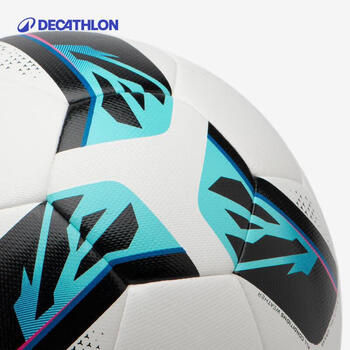 迪卡侬F500足球4号蓝白儿童成人通用耐磨训练比赛用球-4788512