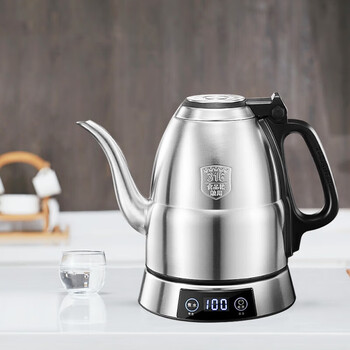 金灶（KAMJOVE）电热水壶电茶壶 E1+茶垢剂单发 不锈钢色1.2L泡茶壶 保温烧水壶 泡茶专用e1家用恒温热水壶