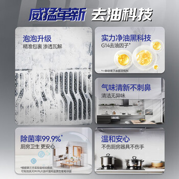 威猛先生油烟机净油泡泡（小青柠香） 650g*2 D10000003257