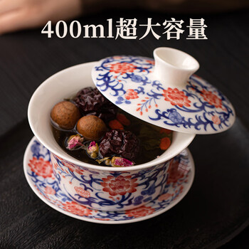 中国 紅釉 面取六角瓶 V R5455B