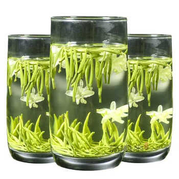 越峰特级茉莉银针春茶新茶嫩芽浓香白毫银针茉莉花茶纸包装茶叶125g