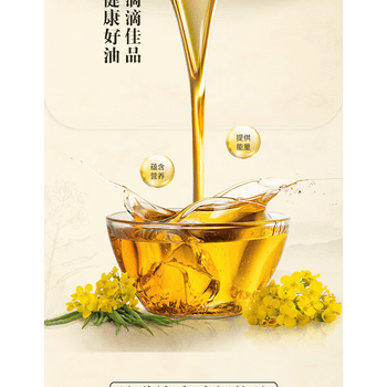 金龙鱼超韧纸手帕12包V0036+非转基因本香菜籽油1.8L