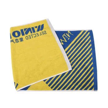 莹恋严选WINION 运动毛巾吸汗乒乓球羽毛球擦汗毛巾 蓝黄色