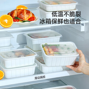 美丽雅一次性餐盒1000ml*30套食品级带盖饭盒野餐便当食品级可微波大号