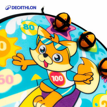 迪卡侬(DECATHLON)儿童户外亲子吸盘球夏日小狐狸含3球均码-4913882 迪卡侬(DECATHLON)儿童户外亲子吸盘球夏日小狐狸含3球均码-4913882
