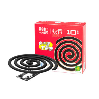 彩虹【店铺爆款】蚊香10圈/盒（无烟无香大盘）x6盒高效驱蚊大盘实惠