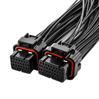 正鑫远  电气汽车线束接插件amp连接器 母插头34孔4卡槽弯针6437288-2