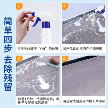 巨奇（JUQI）严选 乳胶漆清洁剂500ml*2瓶 水泥清洗剂涂料腻子粉油漆去除剂