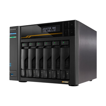 爱速特（asustor）AS6806T网络存储器双盘位NAS存储服务器云存储私有云盘(升级版32GB内存) 24TB（6*4T红盘Plus）