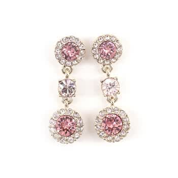 givenchy 纪梵希 金色-粉钻耳坠 60492365-887