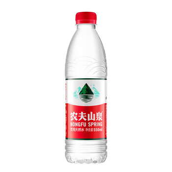 农夫山泉饮用水 饮用天然水550ml*24瓶 普通装 整箱装塑膜随机发货