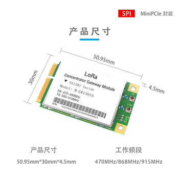 凯元达 SX1303射频芯片/LoRa扩频470 LoRaWAN工业级网关模组868MHz 凯元达 SX1303射频芯片/LoRa扩频470 LoRaWAN工业级网关模组868MHz