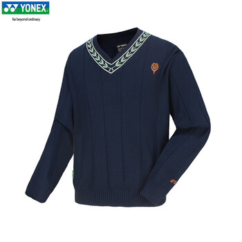 YONEX尤尼克斯羽毛球服环保系列男女同款运动休闲卫衣31054NCR深藏青L