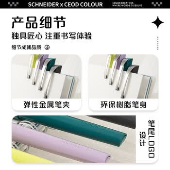 施耐德钢笔学生成人练字笔三四年级书写办公签字墨水笔EF尖 开学季 卡乐-岩石灰168721
