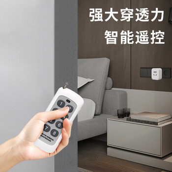佰达特 遥控开关无线远程智能插座灯具电源控制器220v水泵免布线多路家用一控一路（2个）
