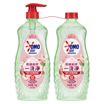 金龙鱼【洗洁精+大米】酵素餐具净白桃洋甘菊(1KGX2)+御品稻花香5kg
