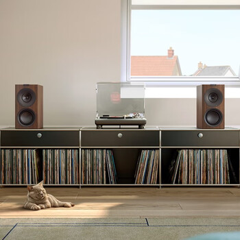 KEF Q Concerto Meta (Q 协奏曲)发烧级无源书架音箱 专业HIFI高保真三分频2.0家用客厅音响 胡桃木 