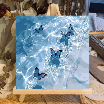 油彩画[模写] 数字油彩画diy埃菲尔巴黎铁塔手绘丙烯画高级感风景填色油画