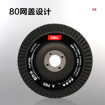 得力（deli）角磨机百叶片百叶轮打磨片瓷砖打磨片磨光片金刚石磨片80网盖10片