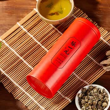 张一元茉莉花茶【特种浓香型】7窨绿茶绣球龙珠 罐装茶叶云叶香珠100g
