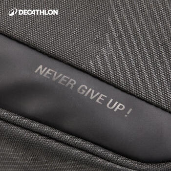 迪卡侬背包网球包羽毛球包大容量9R中号背包-黑蓝4175975