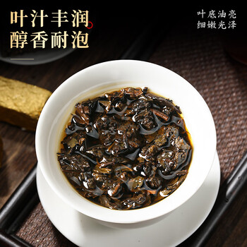 七春茶叶 安化黑茶500g金花茯砖茶熟 
 湖南特产独立包装送老丈人礼物