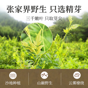 贡苑正宗张家界野生莓茶55g*2 张家界特级龙须芽尖永顺藤茶霉茶礼盒