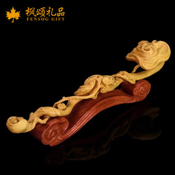 黄楊木 如意 小(HA437-2) 黃楊木木雕如意-國立歷史博物館-藏品資料-100-00054