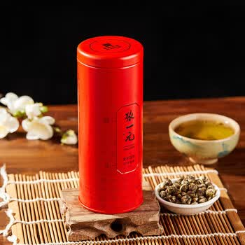 张一元茉莉花茶【特种浓香型】7窨绿茶绣球龙珠 罐装茶叶云叶香珠100g
