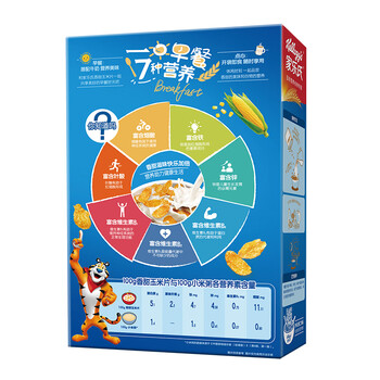 家乐氏（Kellogg）进口香甜玉米片300g/盒富含多种维生素儿童即食麦片早餐零食