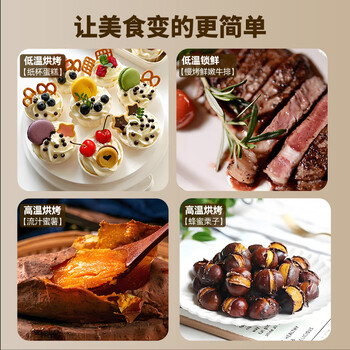 诺思得其烤箱空气炸锅电烤箱一体机家用多功能烤箱15L大容量独立控温轻油低脂