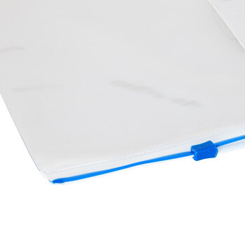 齐心【10个装】拉链袋 A4文件袋资料袋标签 透明 颜色随机 F56-1-X