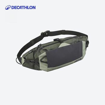 迪卡侬腰包男款多功能收纳包手机森林绿_7L新老款均码 4264492