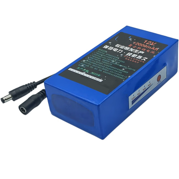 凯元达聚合物锂电池组大容量音箱LED灯箱太阳能监控路灯户外12伏电瓶12000毫安电量款蓝色送2A充电器