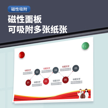 乐图（LOTOO）支架式白板90*120cm H形支架式磁性钢化玻璃白板写字板办公会议黑板