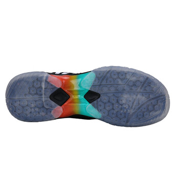 薰风（KUMPOO）羽毛球鞋光轮D72透气防滑耐磨男女同款训练鞋减震运动鞋黑色  44