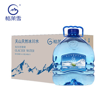 格莱雪【热门商品】低氘冰川天然水3.78L*4瓶弱碱性水小分子团整箱装