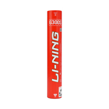 李宁（LI-NING）羽毛球鹅毛球训练比赛用球飞行耐打性能兼顾G300S 77速 12只装